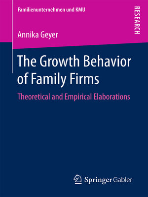cover image of The Growth Behavior of Family Firms